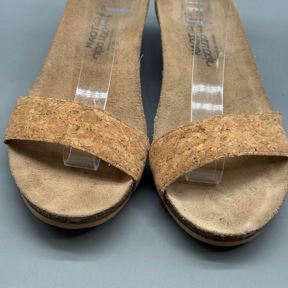 Naot Pixie Women's 6 Cork Ivory Sandals Strappy Wedge Ankle Strap Comfort Shoes - Picture 3 of 11